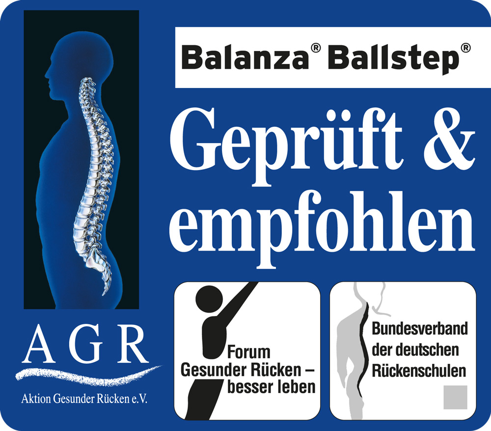Im Gleichgewicht mit dem Balanza Ballstep
